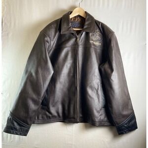 Roper NWT Rocky Mountain Foundation Lifetime Member Leather Jacket Men's 2XL